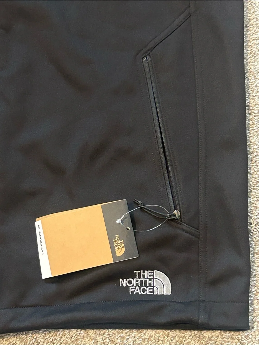 NWT The North Face Ridgewall Soft Shell Vest Mens XL Black Full Zip IVX Health